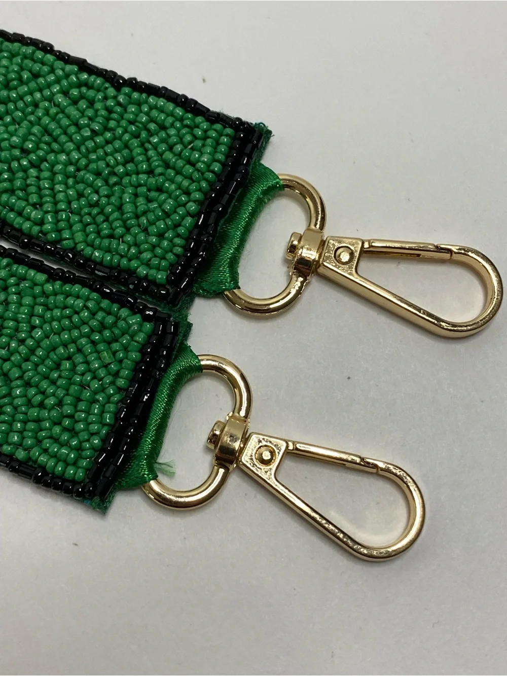 Philadelphia Eagles Lanyard Fly Eagles Fly Logo Beaded Kelly Green With Clips